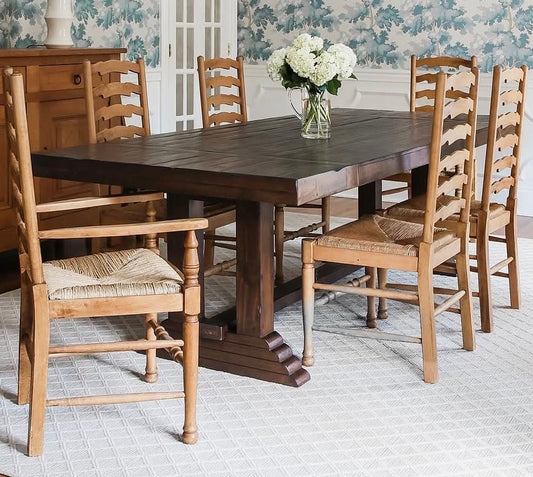 Custom Expanding Trestle Table Design For Laura Ann (8’x4’ - 12’x4’) Solid Ash Color TBD - Possibly Cortado (Tax Exempt)