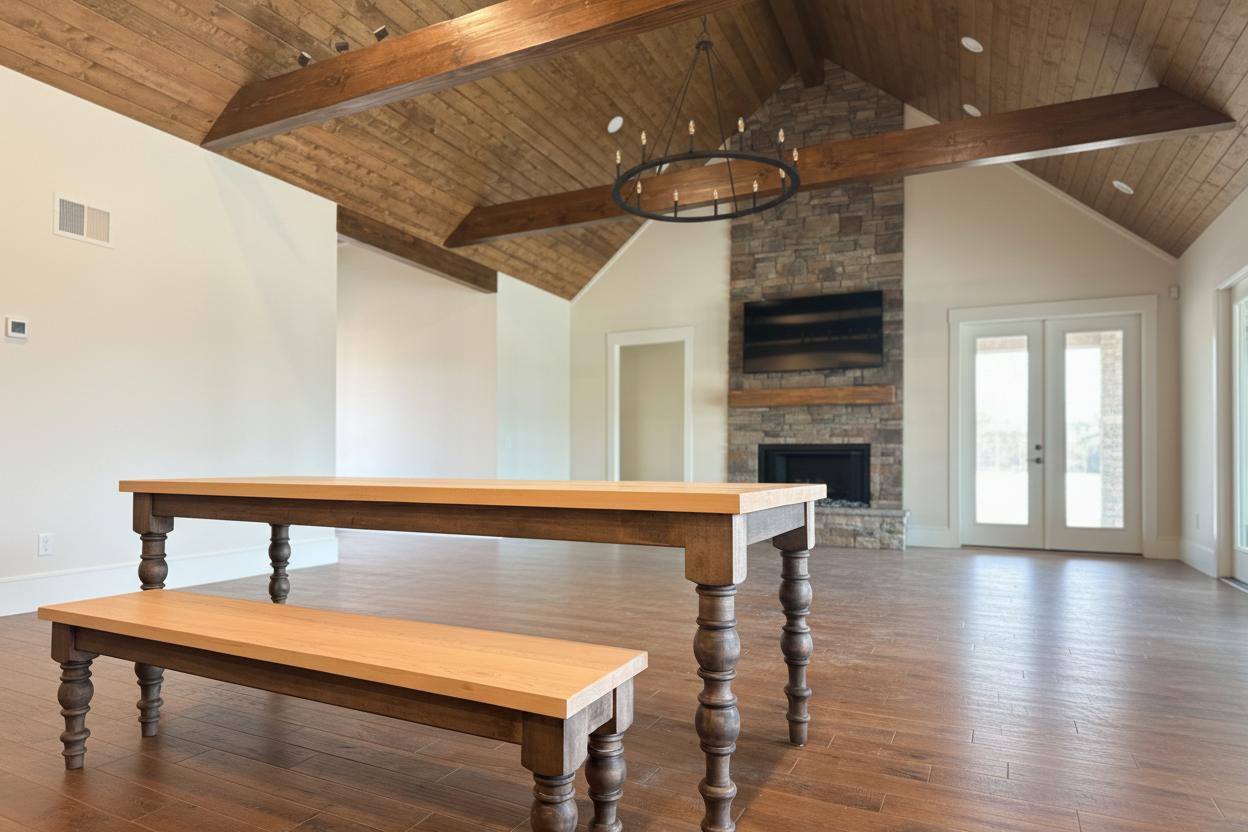 Adelaide Turned-Leg Bench