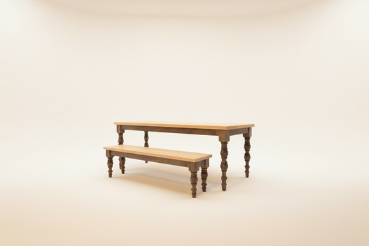 Adelaide Turned-Leg Bench