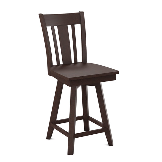 Modern Slat Back Dining Stool