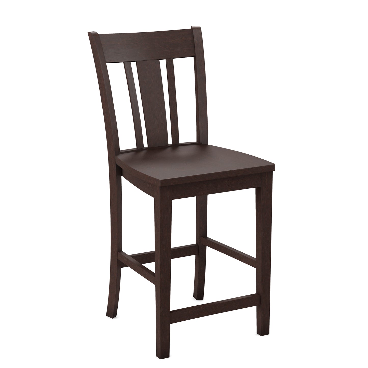 Modern Slat Back Dining Stool