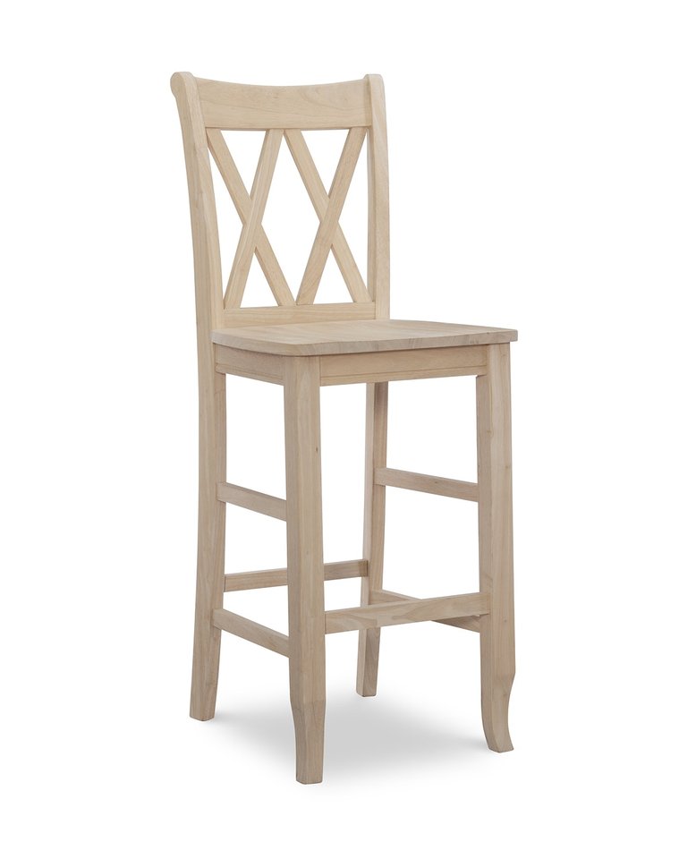 Double X Back Stool