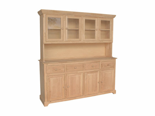 4 Door Server/Buffet With Hutch