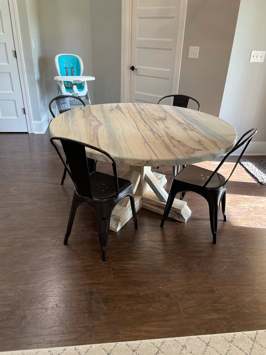 Jaylee Round Trestle Table